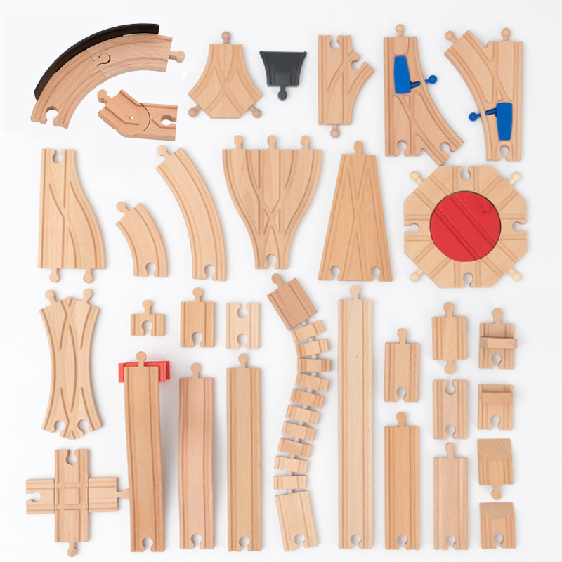 Hot Wheels Car Track Sets - Nowe drewniane akcesoria do torów kolejowych,