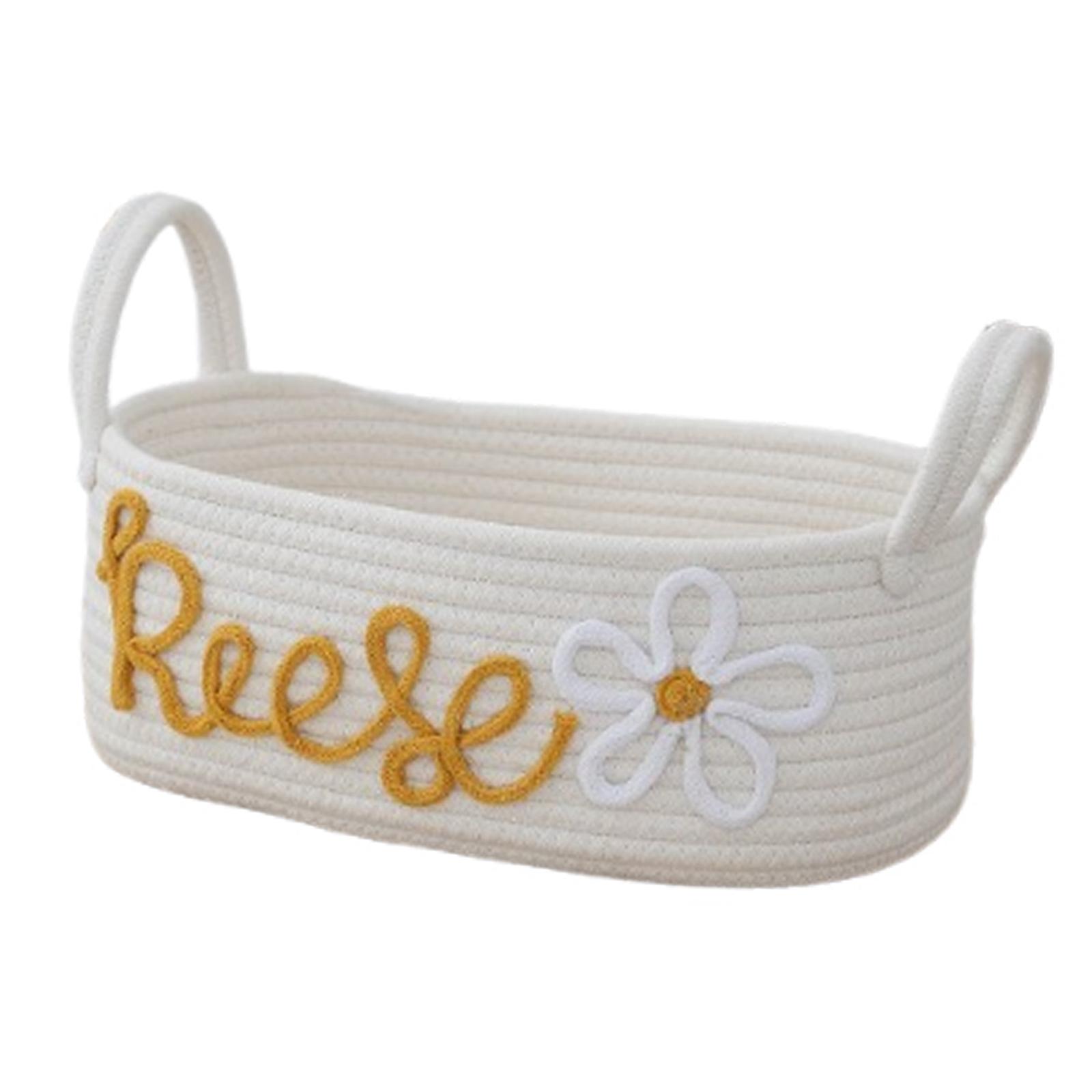Montessori Shelf Toy - Kosz z bawełnianego sznurka, wielofunkcyjny organizer