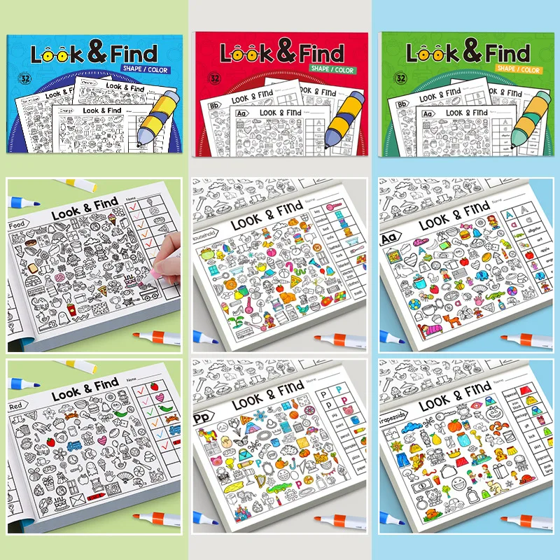 Kids Educational Workbooks - Książeczka do kolorowania dla dzieci z
