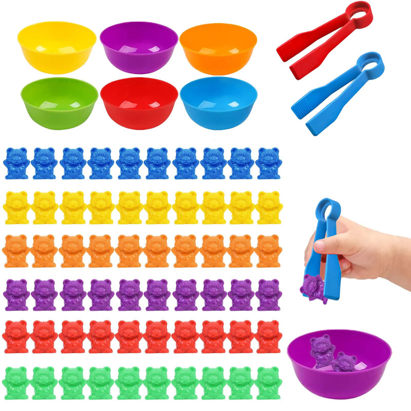 Kids Educational Game 3 - Liczenie Miśków Gry Klocki Sortowanie Kolorów