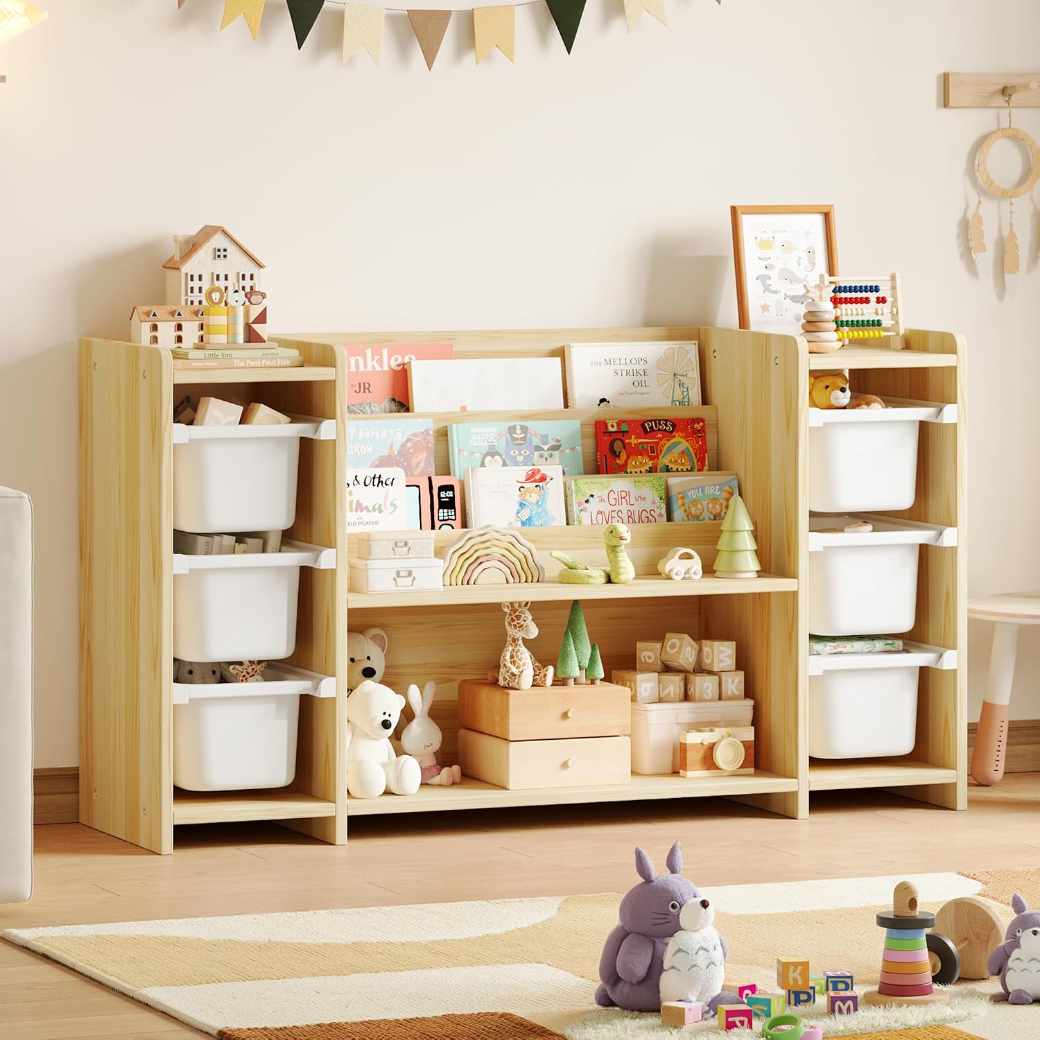 Montessori Shelf Toy - Organizer na zabawki dla dzieci i