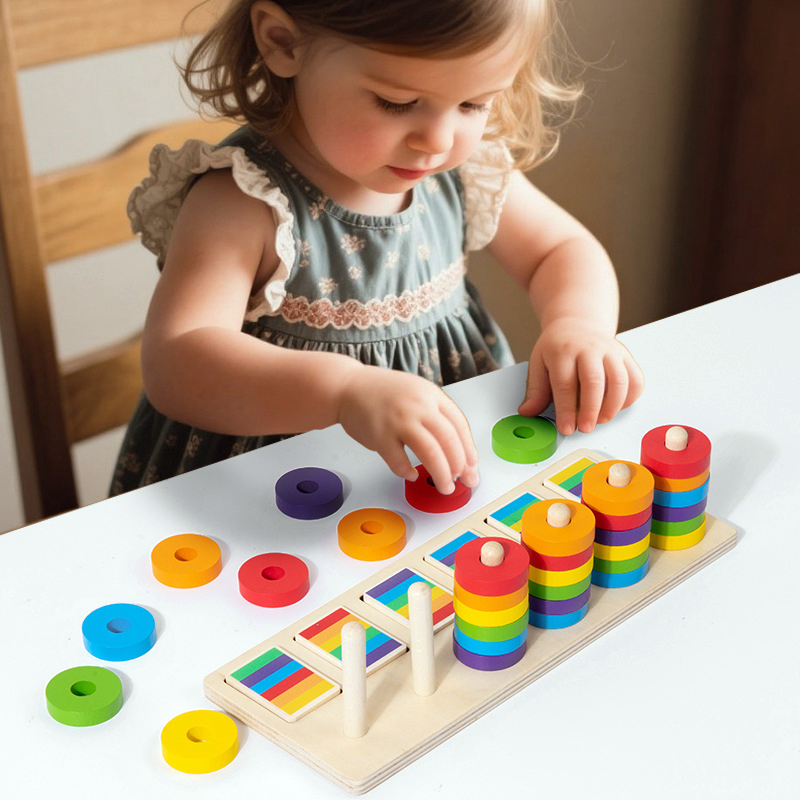 Montessori Shelf Toy - Montessori Gra Treningowa Pamięci i Dopasowywania