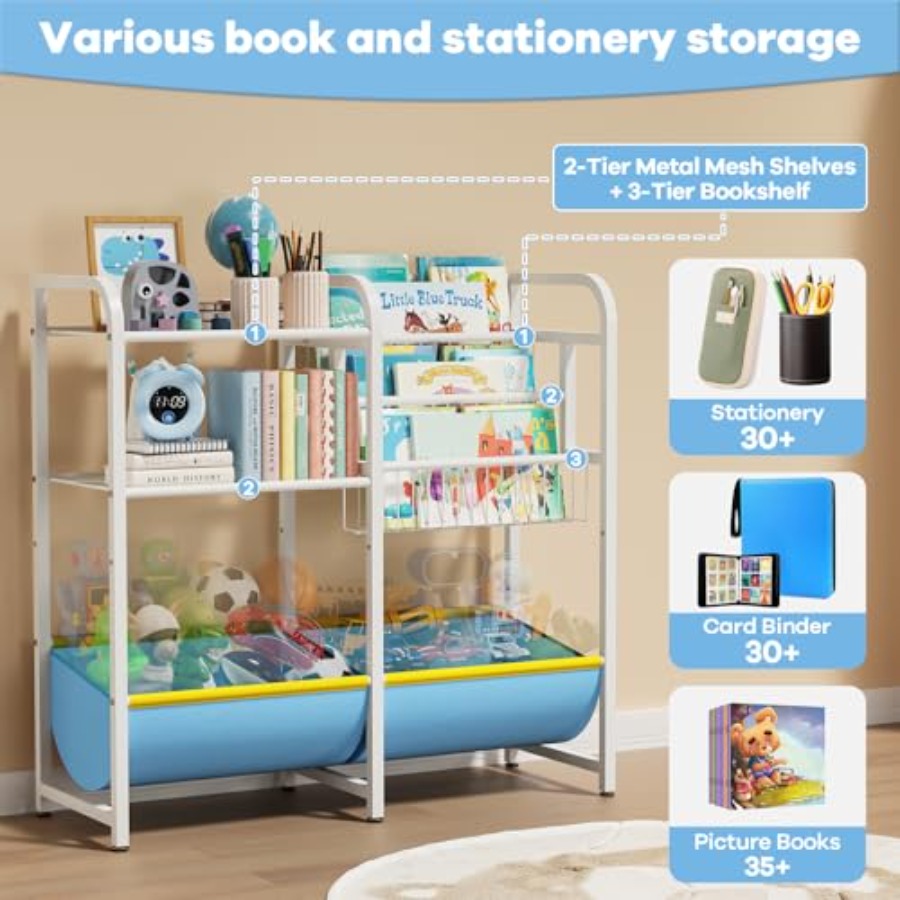 Regał 3 w 1 na książki i zabaw – Montessori Shelf Toy recenzja i cena