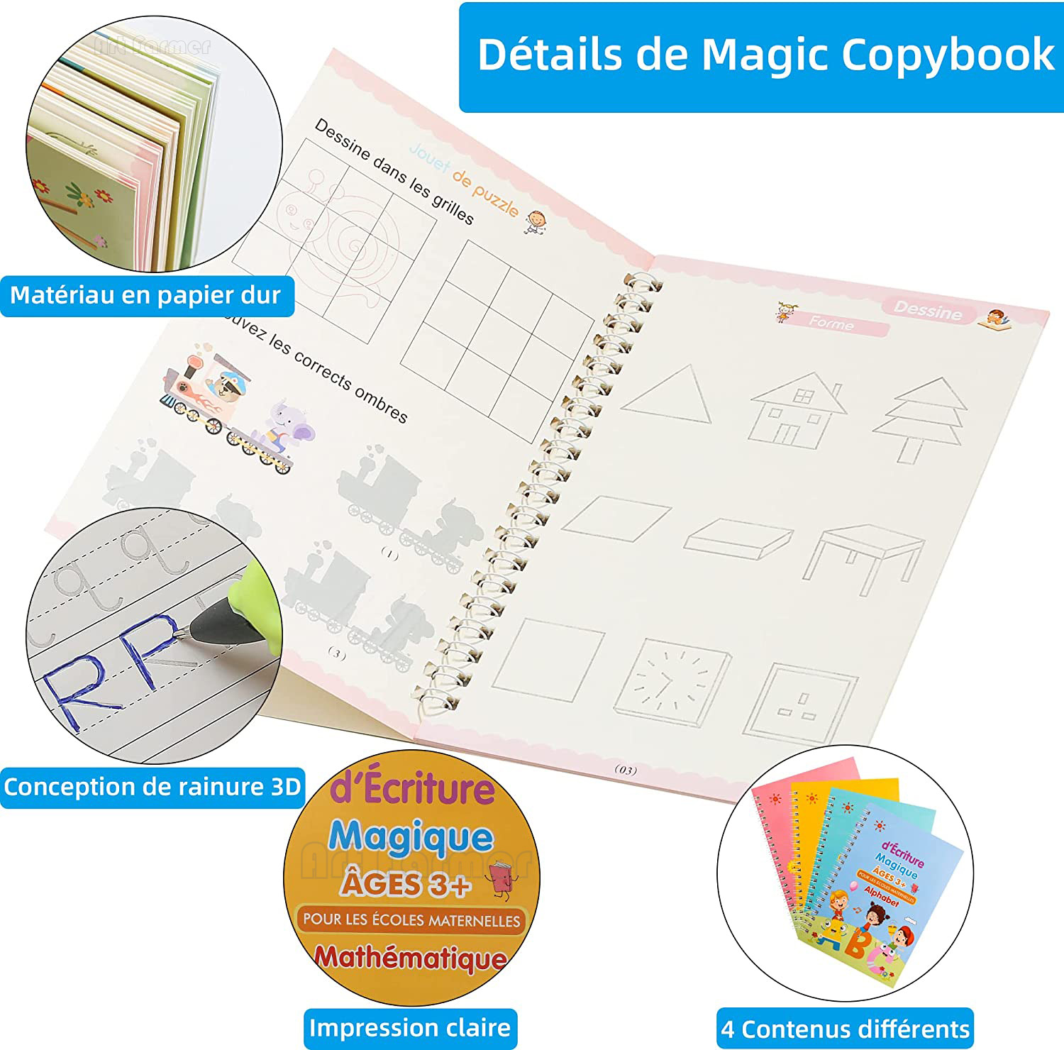 Magiczna francuska książka do  – Kids Educational Workbooks recenzja i cena