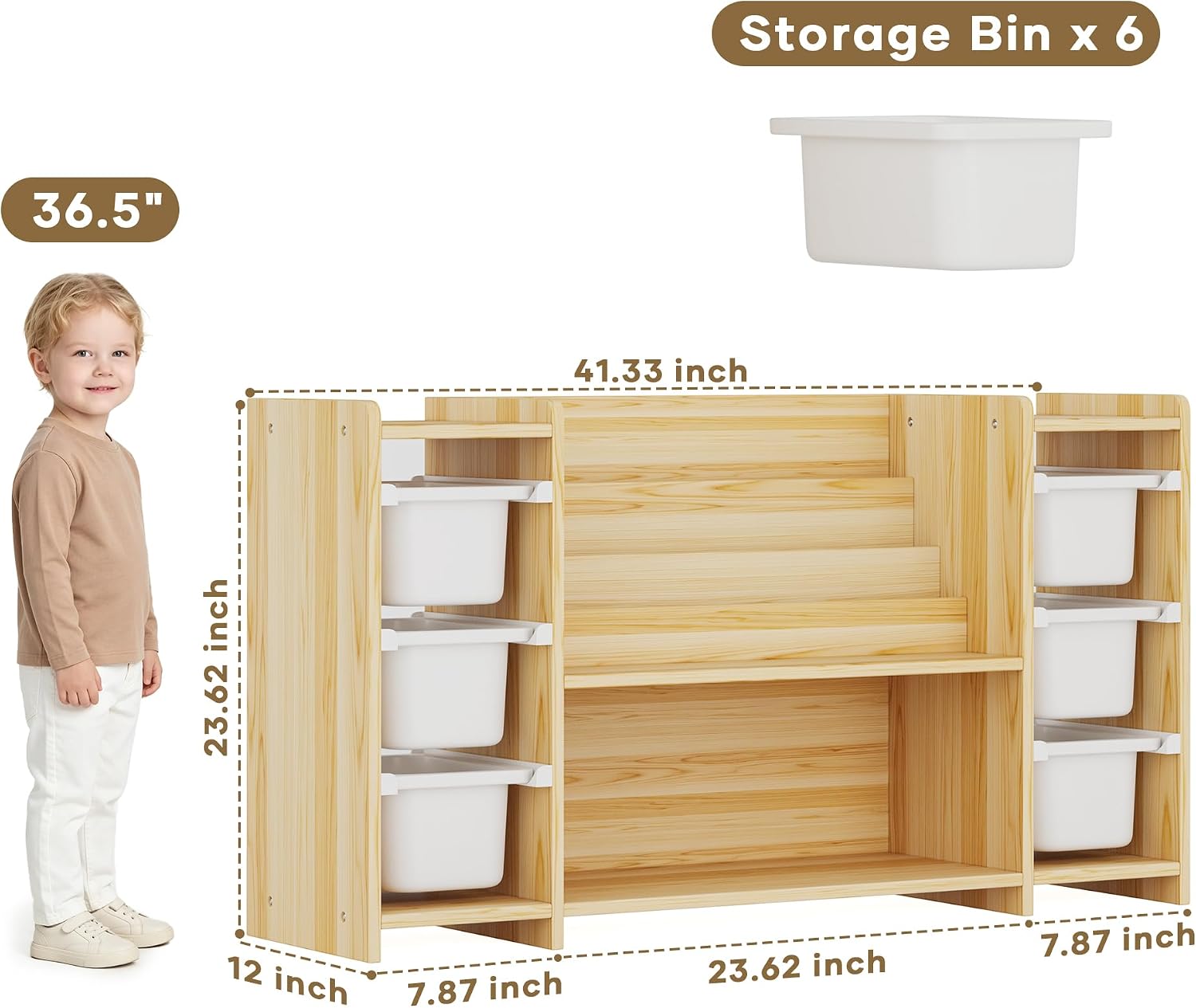 Organizer na zabawki dla dziec – Montessori Shelf Toy recenzja i cena