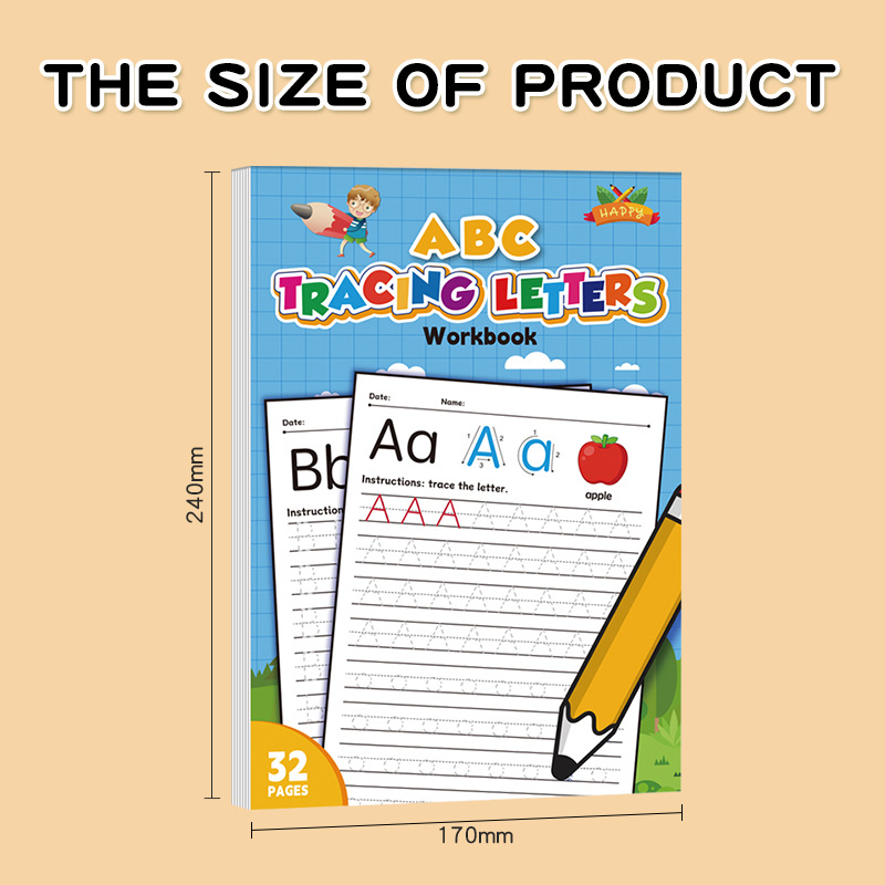 Zeszyt do nauki pisania liter  – Kids Educational Workbooks recenzja i cena
