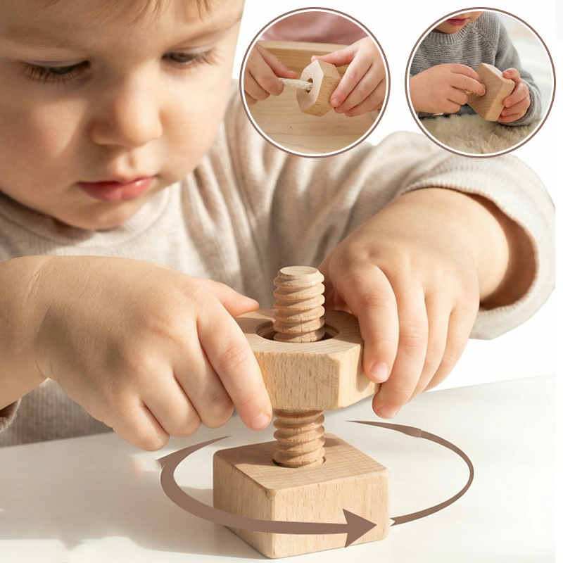 Drewniana zabawka Montessori d – Montessori Shelf Toy recenzja i cena